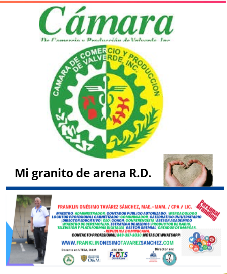 Excelente labor Cámara de Comercio y Producción de Valverde: ahora a potenciar sus redes y portales.Mi granito de Arena R.D.
