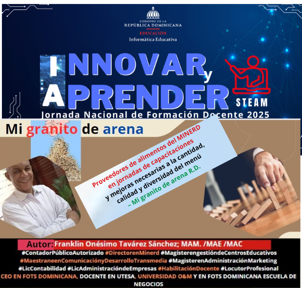 Proveedores de alimentos del MINERD en jornadas de capacitaciones y mejoras necesarias a la cantidad, calidad y diversidad del menú – Mi granito de arena R.D.