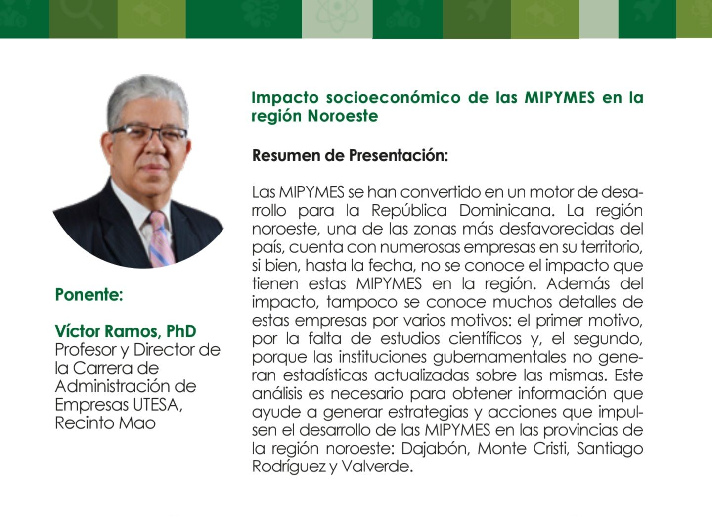 El impacto de las mipymes. Mi granito de arena R.D., editorial huésped, autoría de Víctor Ramos Cepeda