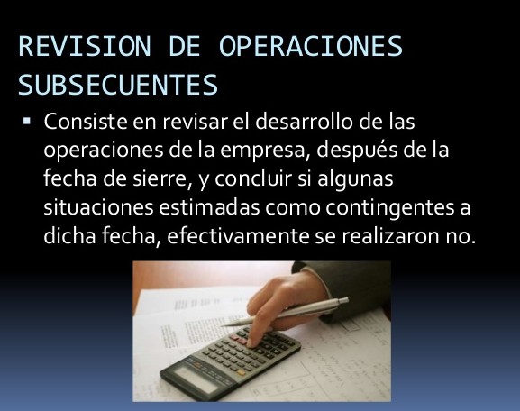 EVENTOS SUBSECUENTES EN LA AUDITORÍA, OTROS DICTÁMENES Y AUDITORÍA EN AMBIENTES PED.UNIDAD3 ,ASIGNATURA AUDITORIA 3. CONFERENCIA MAGISTRAL POR FRANKLIN ONESIMO TAVAREZ SANCHEZ