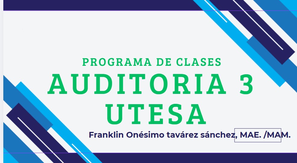 Programa de clases auditoría 3